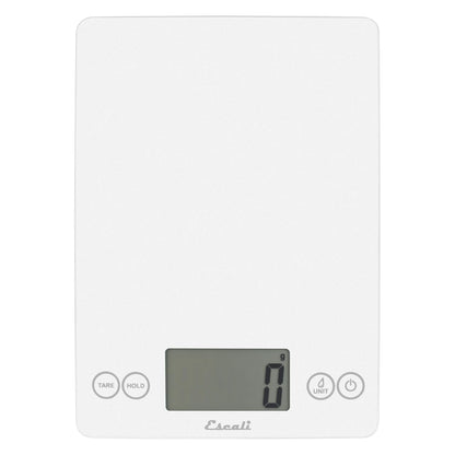 Arti Glass Food Scale Digital Countertop Kitchen, Baking and Cooking Scale with Nutrition and Calorie Counter, 15-Pound Capacity, 9" x 6.5" x .75", Gray Storm