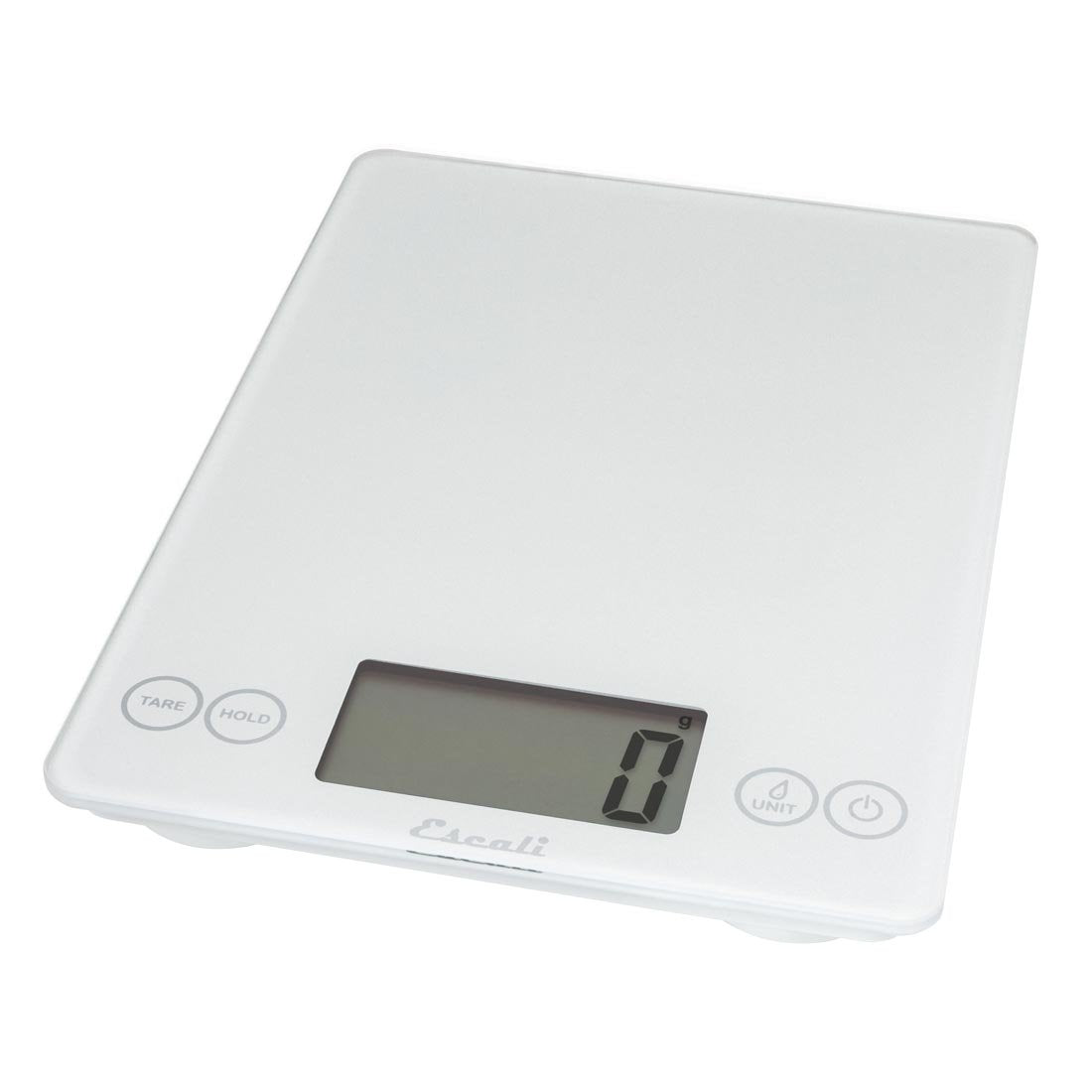 Arti Glass Food Scale Digital Countertop Kitchen, Baking and Cooking Scale with Nutrition and Calorie Counter, 15-Pound Capacity, 9" x 6.5" x .75", Gray Storm