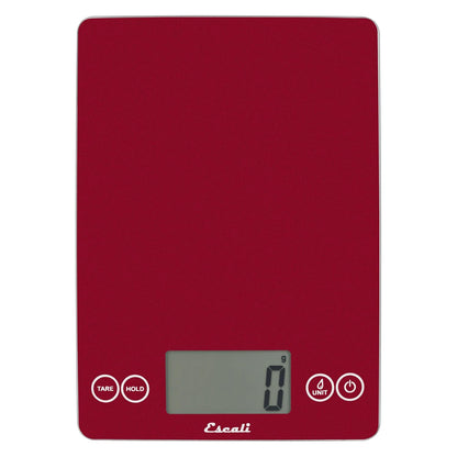 Arti Glass Food Scale Digital Countertop Kitchen, Baking and Cooking Scale with Nutrition and Calorie Counter, 15-Pound Capacity, 9" x 6.5" x .75", Gray Storm