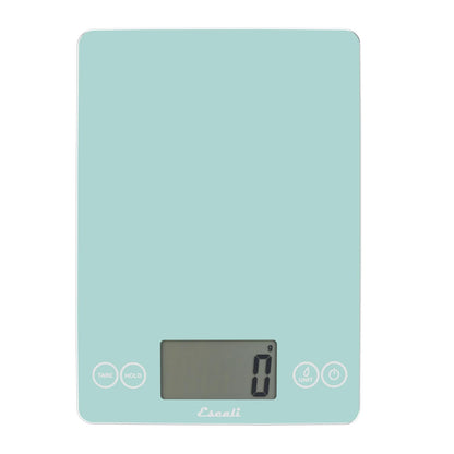Arti Glass Food Scale Digital Countertop Kitchen, Baking and Cooking Scale with Nutrition and Calorie Counter, 15-Pound Capacity, 9" x 6.5" x .75", Gray Storm