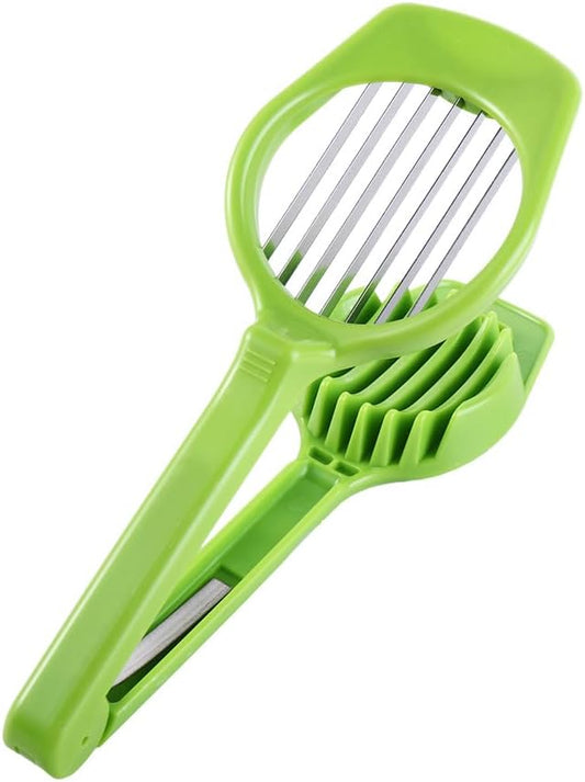 Stainless Steel Egg Slicer Boiled Egg Cutter Handheld Mushroom Kiwi Divider Tomato Cutter Egg Split Device Home Kitchen Bar Tool Multi-purpose Slicing Mould