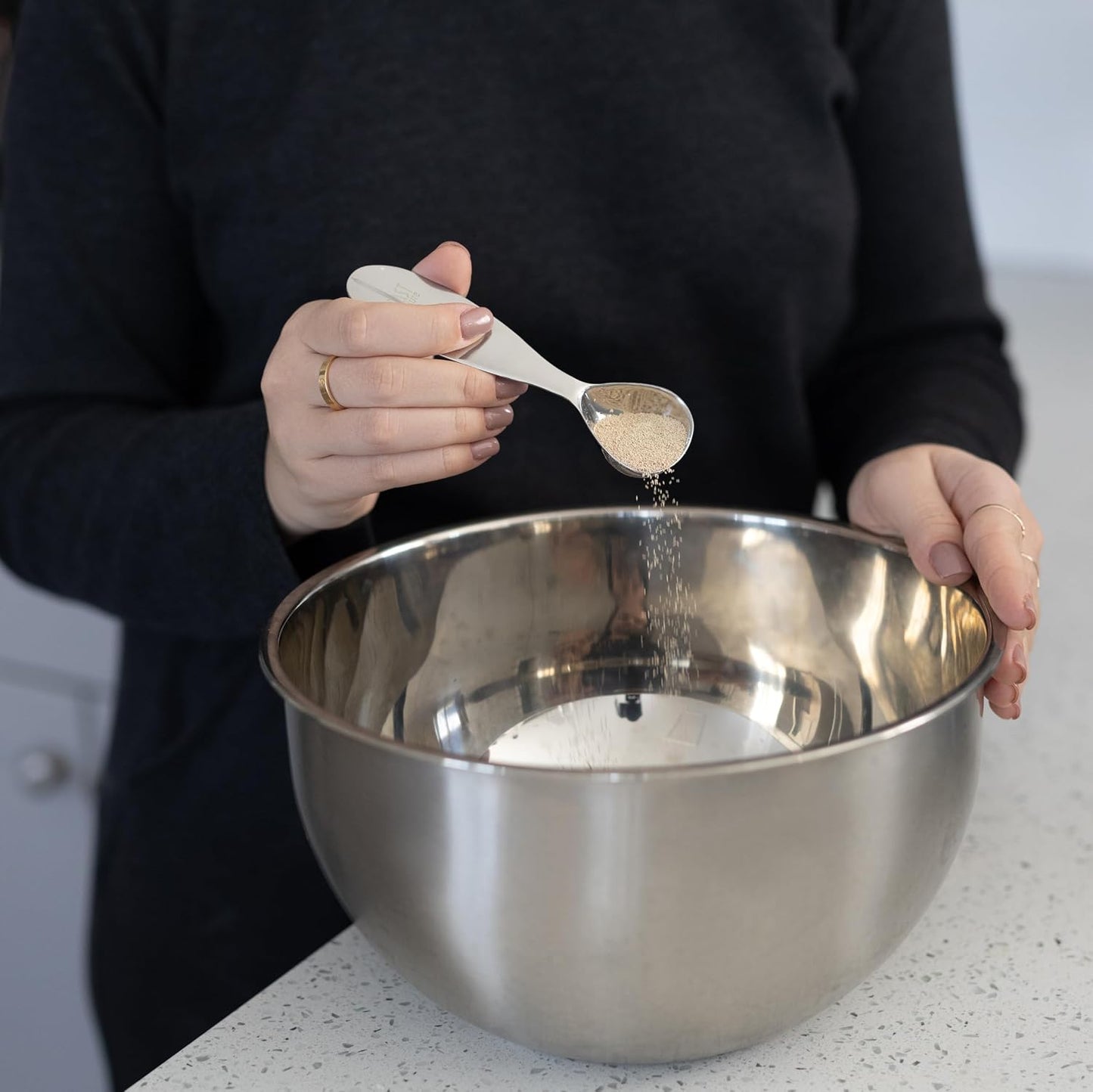 Fox Run Stainless Steel Egg Yolk Separator For Raw Eggs, 6.75” x 1.75” x 1” | Easily Separate Egg Yolks & Whites | Baking Gadget | Durable & Dishwasher Safe Tool | Egg White & Yolk Strainer Separator