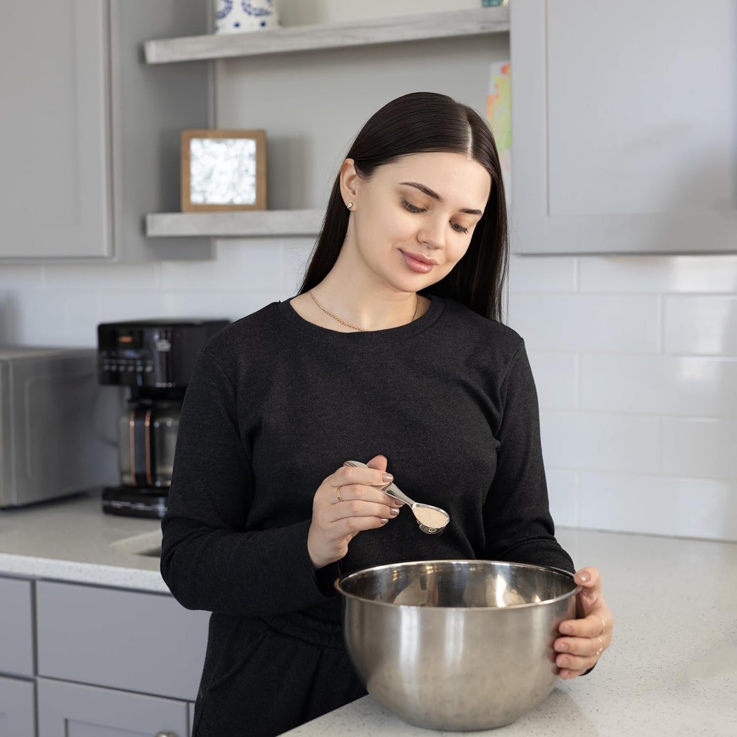 Fox Run Stainless Steel Egg Yolk Separator For Raw Eggs, 6.75” x 1.75” x 1” | Easily Separate Egg Yolks & Whites | Baking Gadget | Durable & Dishwasher Safe Tool | Egg White & Yolk Strainer Separator