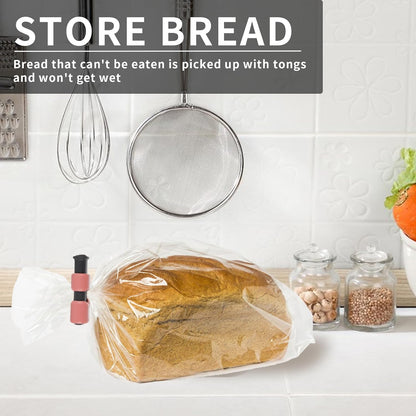 Squeeze and Lock Bread Bag Clips Chip Clips (10pcs Colored)