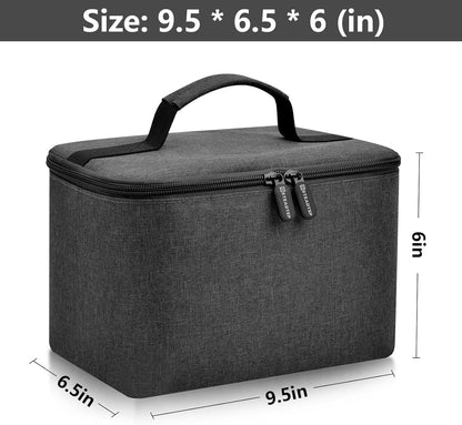 Hand Mixer Storage Case for KitchenAid 5, 6, 7 and 9 Speed Mixers | Portable Design With Carry Handle For Home Bakers, Kitchen Storage, Baking Classes And Travel, Light Beige - Case Only