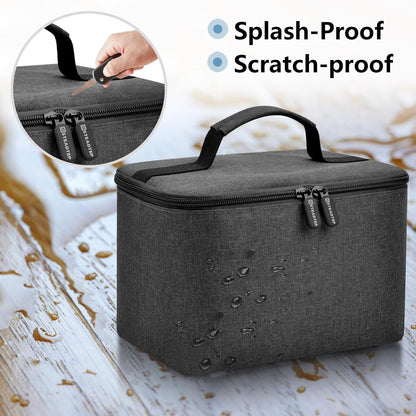 Hand Mixer Storage Case for KitchenAid 5, 6, 7 and 9 Speed Mixers | Portable Design With Carry Handle For Home Bakers, Kitchen Storage, Baking Classes And Travel, Light Beige - Case Only