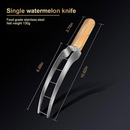 Watermelon Cutter Slicer With Mini 2pcs Shovel Cut Watermelon Into Cubes Knife Melon Baller for Kitchen Gadgets Useful Cool Tool 306 stainless steel