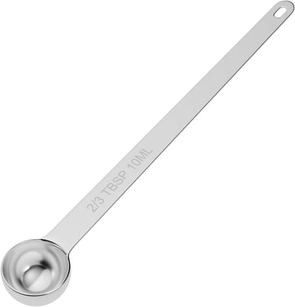 2PCS 1TSP(5ml) Extra Long Handle Measuring Spoon, 18/8 Stainless Steel