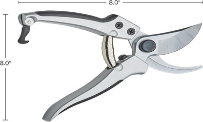Pruning Shears - Garden Scissors Florist Snips - 2.5” Blades - Flower Scissors for Cutting Fresh Flowers, Trimming, or Harvesting Herbs or Fruit - Pruners for Gardening Tools