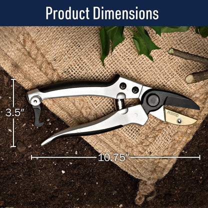 Pruning Shears - Garden Scissors Florist Snips - 2.5” Blades - Flower Scissors for Cutting Fresh Flowers, Trimming, or Harvesting Herbs or Fruit - Pruners for Gardening Tools
