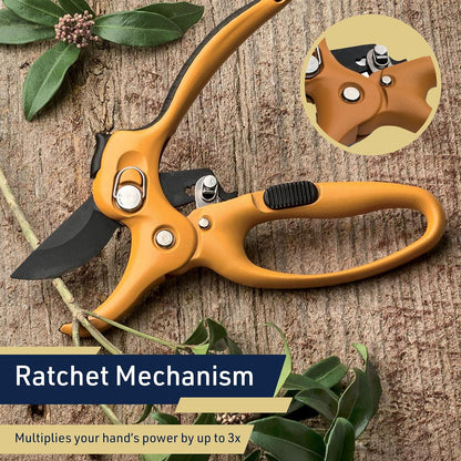 Pruning Shears - Garden Scissors Florist Snips - 2.5” Blades - Flower Scissors for Cutting Fresh Flowers, Trimming, or Harvesting Herbs or Fruit - Pruners for Gardening Tools
