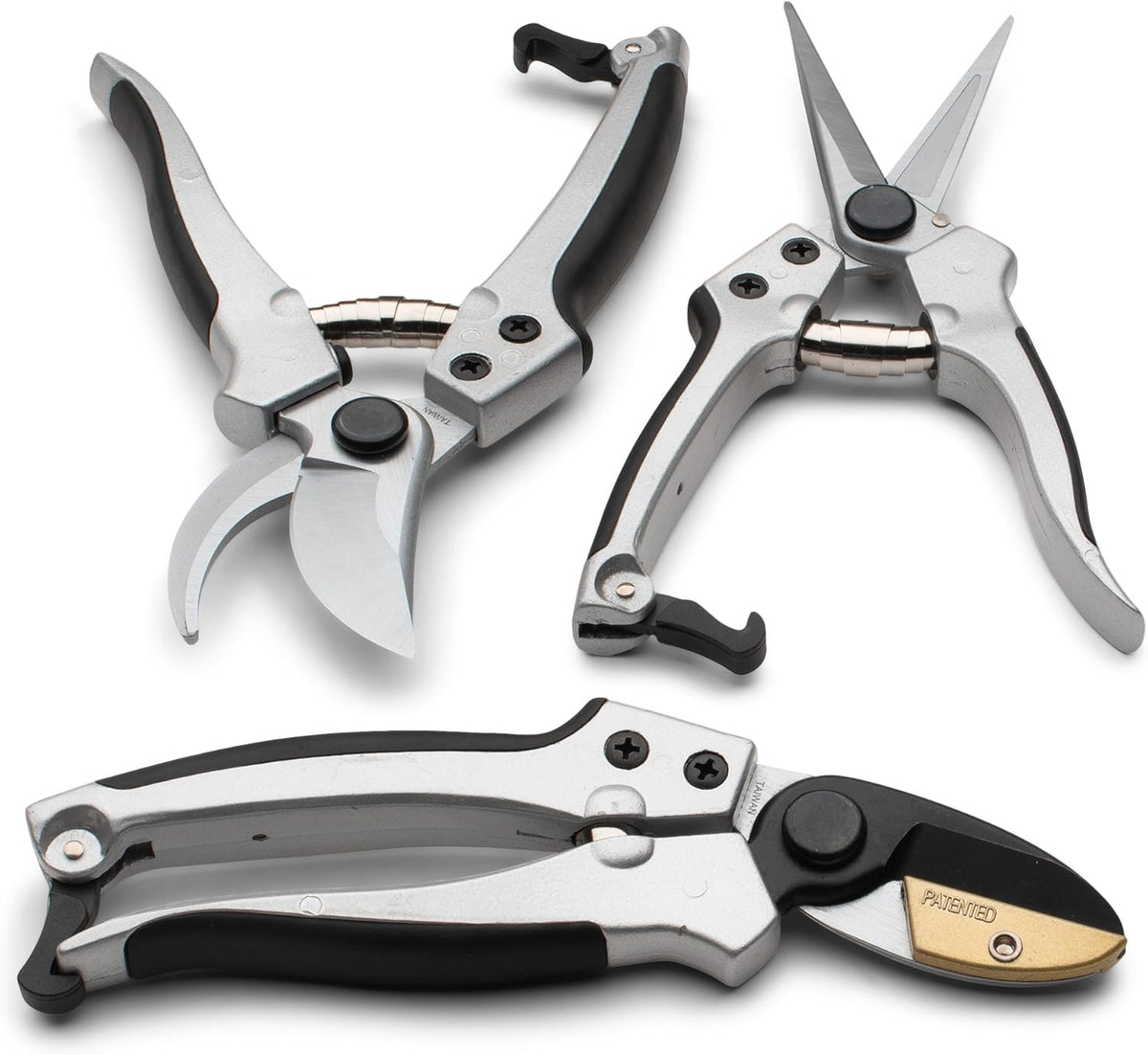 Pruning Shears - Garden Scissors Florist Snips - 2.5” Blades - Flower Scissors for Cutting Fresh Flowers, Trimming, or Harvesting Herbs or Fruit - Pruners for Gardening Tools