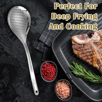 Skimmer Slotted Spoon Spider Strainer Ladle Spoon Colander