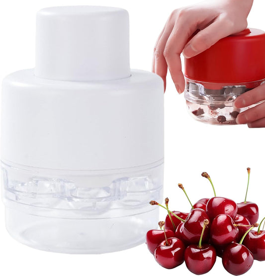Multi Cherry Pitter Tool - 7 Holes Cherry Pit Remover with Hand-held Push Design, Quick Release and Save Your Time