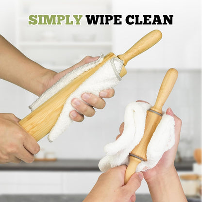 17.5 inch Wooden Rolling Pin for Baking - Long Dough Roller for All Baking Needs