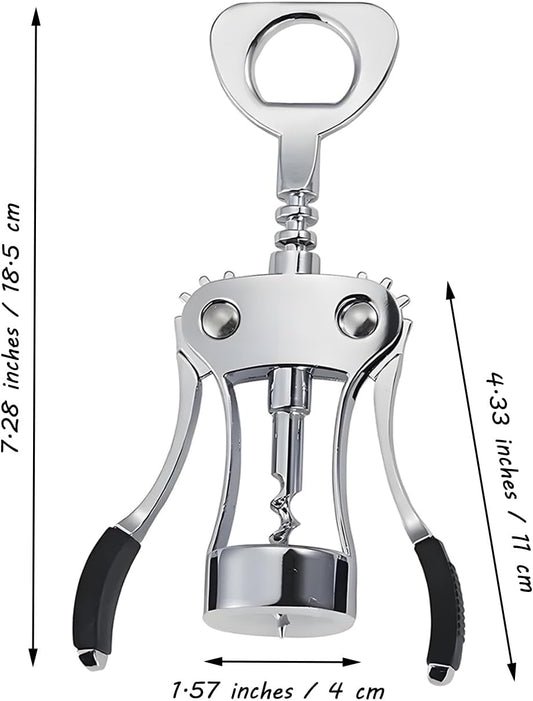 Wine Opener Corkscrew Wing Multifunctional Waiter Bottles Opener with Handle