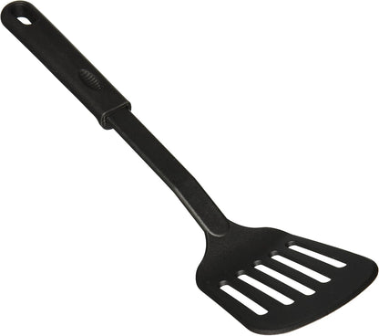 Nylon Slotted Spatula, Black Medium, 12-3/4"