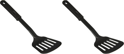Nylon Slotted Spatula, Black Medium, 12-3/4"