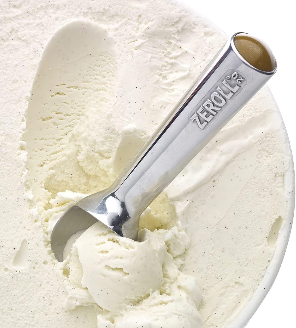 Size 20, in Silver 1020 Original Ice Cream Unique Liquid Filled Heat Conductive Handle Simple One Piece Aluminum Design Easy Release 40 Scoops per, 2-Ounce