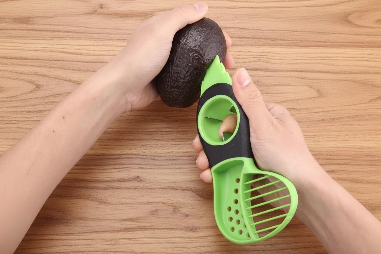 3-In-1 Avocado Slicer Peeler Tool, 7.5" x 3"