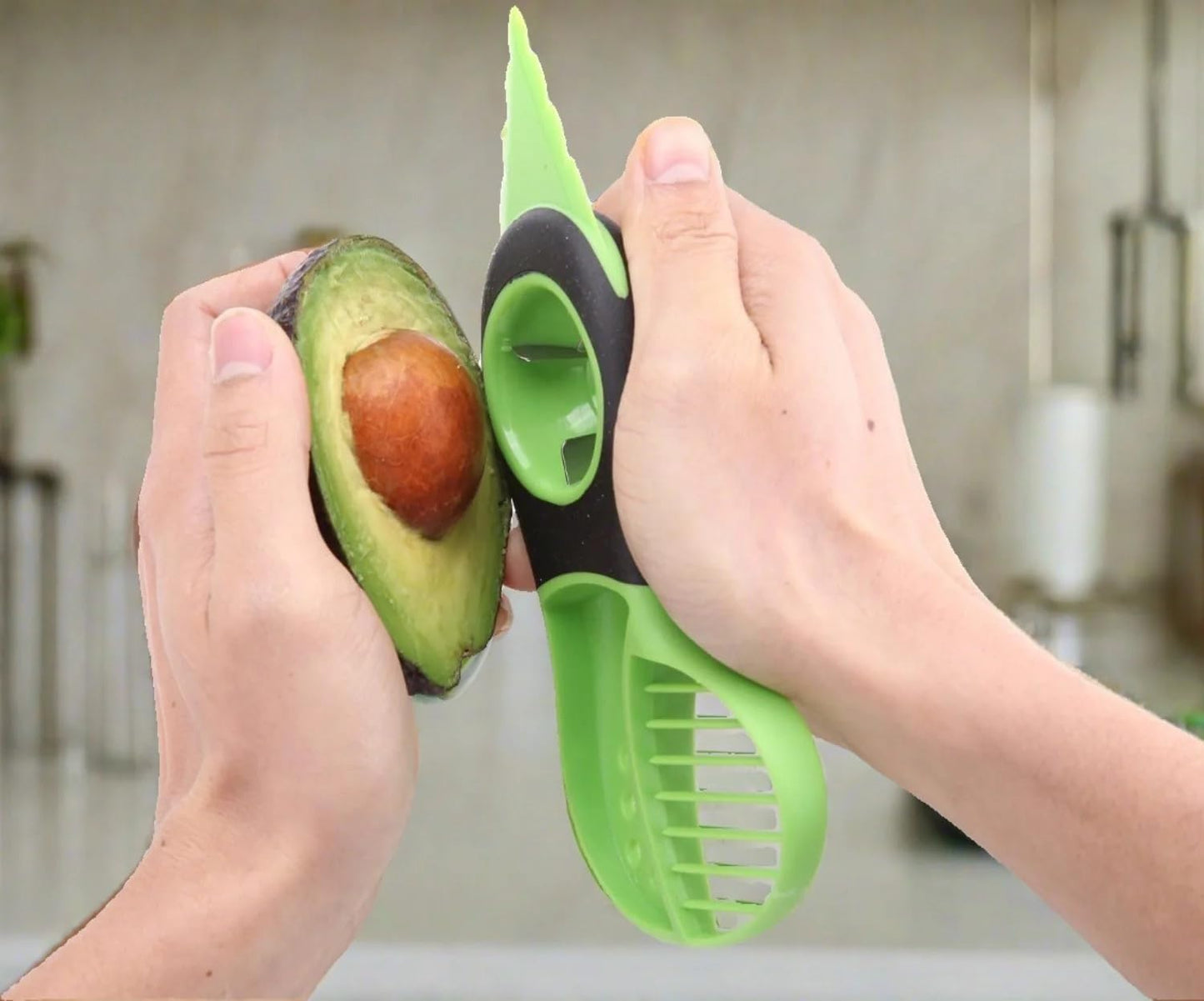 3-In-1 Avocado Slicer Peeler Tool, 7.5" x 3"