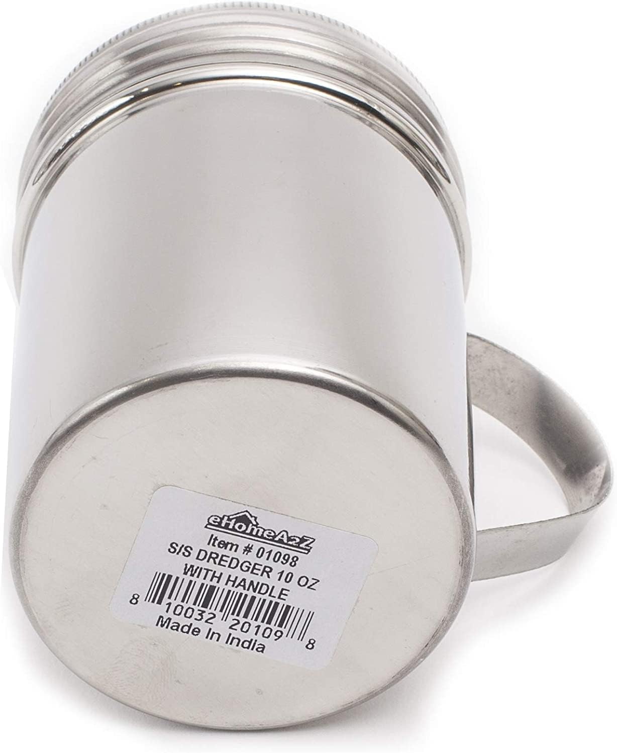 Stainless Steel Dredge Shaker Ideal For Salt, Spice, Sugar, Flour (1, 10 oz)