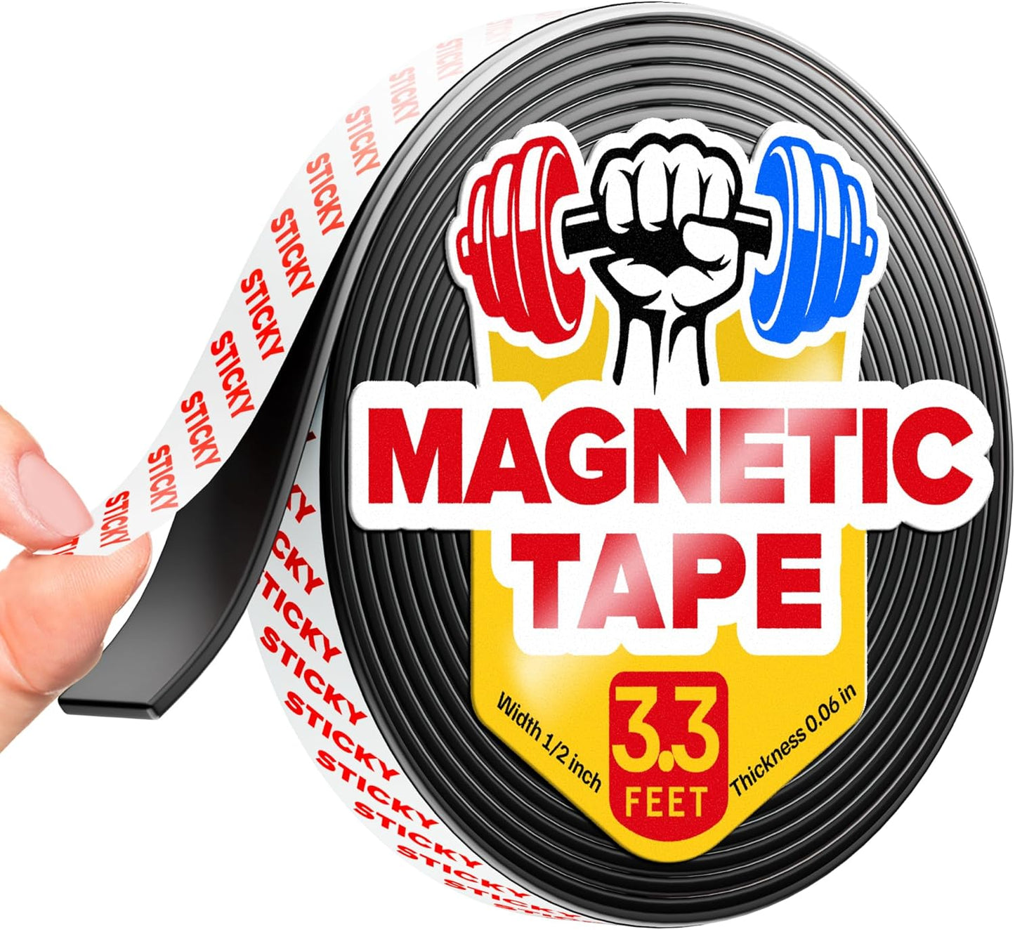 Adhesive Magnetic Strip for Knives Kitchen with Multipurpose Use as Knife Holder, Knife Rack, Knife Magnetic Strip, Knives Bar, Kitchen Utensil Holder, Tool Holder for Garage and Kitchen Organizer