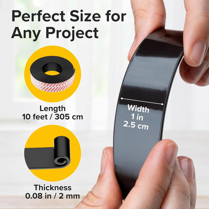 Adhesive Magnetic Strip for Knives Kitchen with Multipurpose Use as Knife Holder, Knife Rack, Knife Magnetic Strip, Knives Bar, Kitchen Utensil Holder, Tool Holder for Garage and Kitchen Organizer