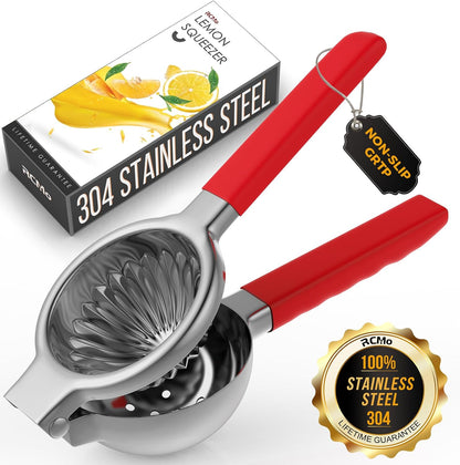 Lemon Squeezer 304 Stainless Steel Large Metal Manual Citrus Juicer