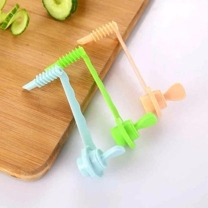 3 Pack Twisted Potato Slicer Portable Manual Spiral Potato Cutter Potato Spiral Cutter Spiralizer for Twisted Potato Fries Tornado Potato Snacks Sidewinder Fries Twirl Potatoes Curly Chips