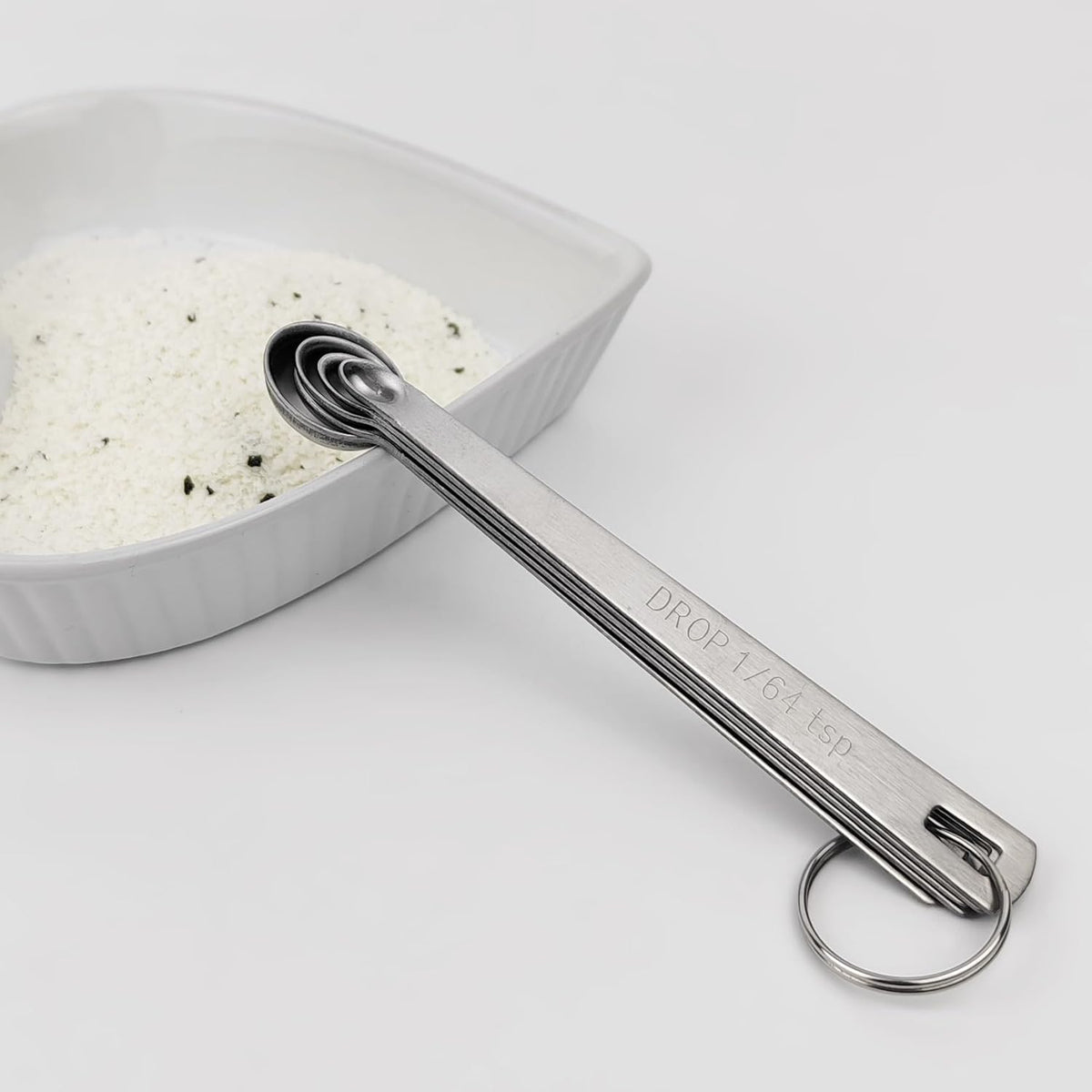 Measuring Spoons, Duty Stainless Steel Measuring Spoons, Small Spoon Set of 5 Includes 1/4 tsp 1/8 tsp 1/16 tsp 1/32 tsp 1/64 tsp for Cooking Baking (1)