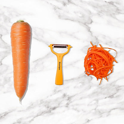 Vegetable Potato Peelers 3 Piece Set, Carrot Peeler, Stainless Steel Julienne Peeler, Fruit Slicer for Apple Zucchini Cucumber with PP Non-Slip Handle Cook's Tool & Gadget Sets for Homecooking