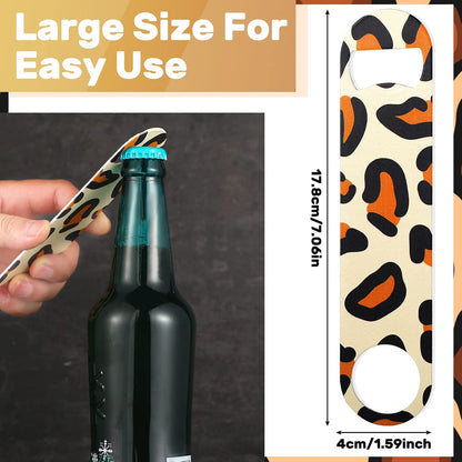 4 Pcs Flat Bottle Opener Heavy Duty Stainless Steel Opener,Marble Print