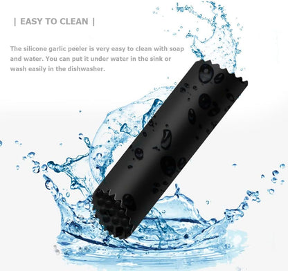 Silicone Garlic Peeler Skin Remover - Garlic Roller Tube Tool (Blue)