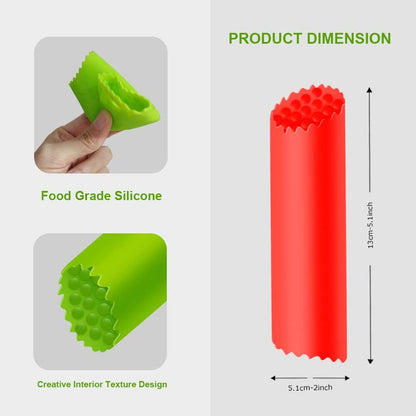 Silicone Garlic Peeler Skin Remover - Garlic Roller Tube Tool (Blue)