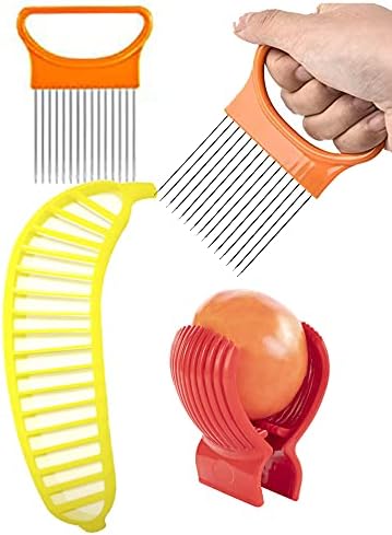Tomato Slicer Holder Tool Cutting Guide Onion Potato Pepper Prep