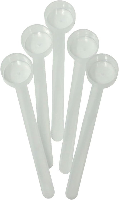 1 Teaspoon (1/3 Tablespoon | 5 mL) Long Handle Plastic Measuring Spoon for Coffee, Protein Powder, Pet Food, Spices, Grains, Dry Goods – Food-Grade BPA-Free (Pack of 1) - Colors A