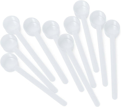 1 Teaspoon (1/3 Tablespoon | 5 mL) Long Handle Plastic Measuring Spoon for Coffee, Protein Powder, Pet Food, Spices, Grains, Dry Goods – Food-Grade BPA-Free (Pack of 1) - Colors A