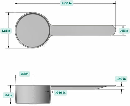 1 Teaspoon (1/3 Tablespoon | 5 mL) Long Handle Plastic Measuring Spoon for Coffee, Protein Powder, Pet Food, Spices, Grains, Dry Goods – Food-Grade BPA-Free (Pack of 1) - Colors A