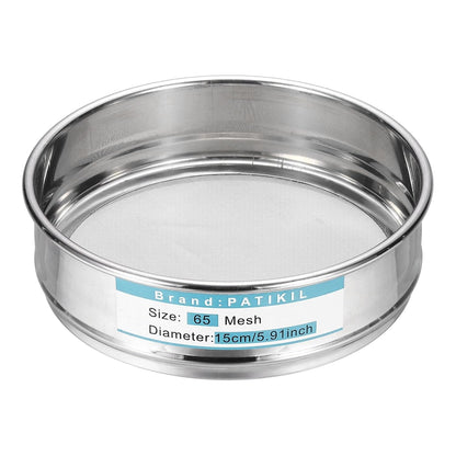 20 Mesh(0.9mm) Lab Sieve, 5.9"(15cm) Diameter Sifting Screen 304 Stainless Steel Wire Cloth Fine Mesh Sieve for Industrial Laboratory Home Soil Sifter Dry Sift Screens Hash - Colors B