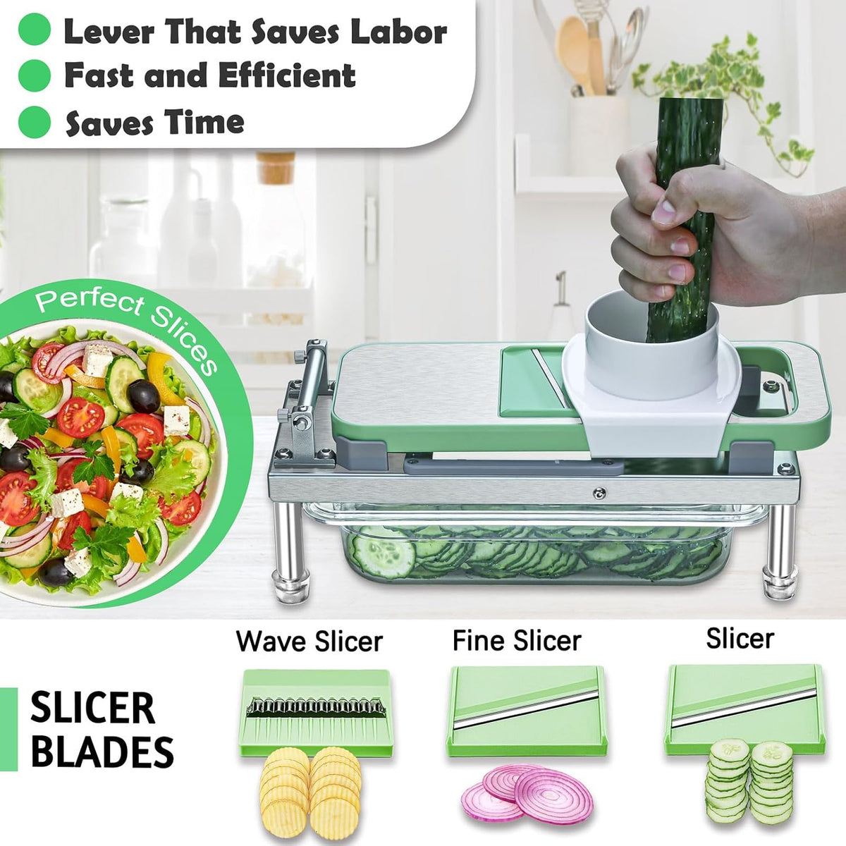 Vegetable Chopper Veggie Cutter Onion Food Potato Dicer with Container