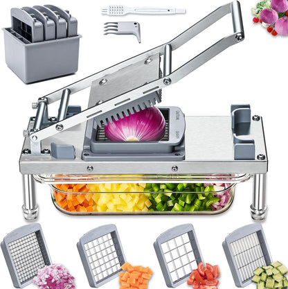 Vegetable Chopper Veggie Cutter Onion Food Potato Dicer with Container
