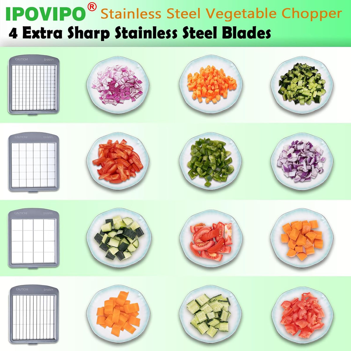 Vegetable Chopper Veggie Cutter Onion Food Potato Dicer with Container