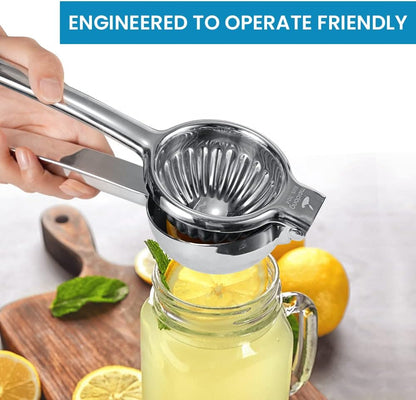 Upgraded Lemon Squeezer Super Stainless Steel 304 Hand Press Juicer Manual Citrus for Juicing Lemon ＆ Limes, Vegetables
