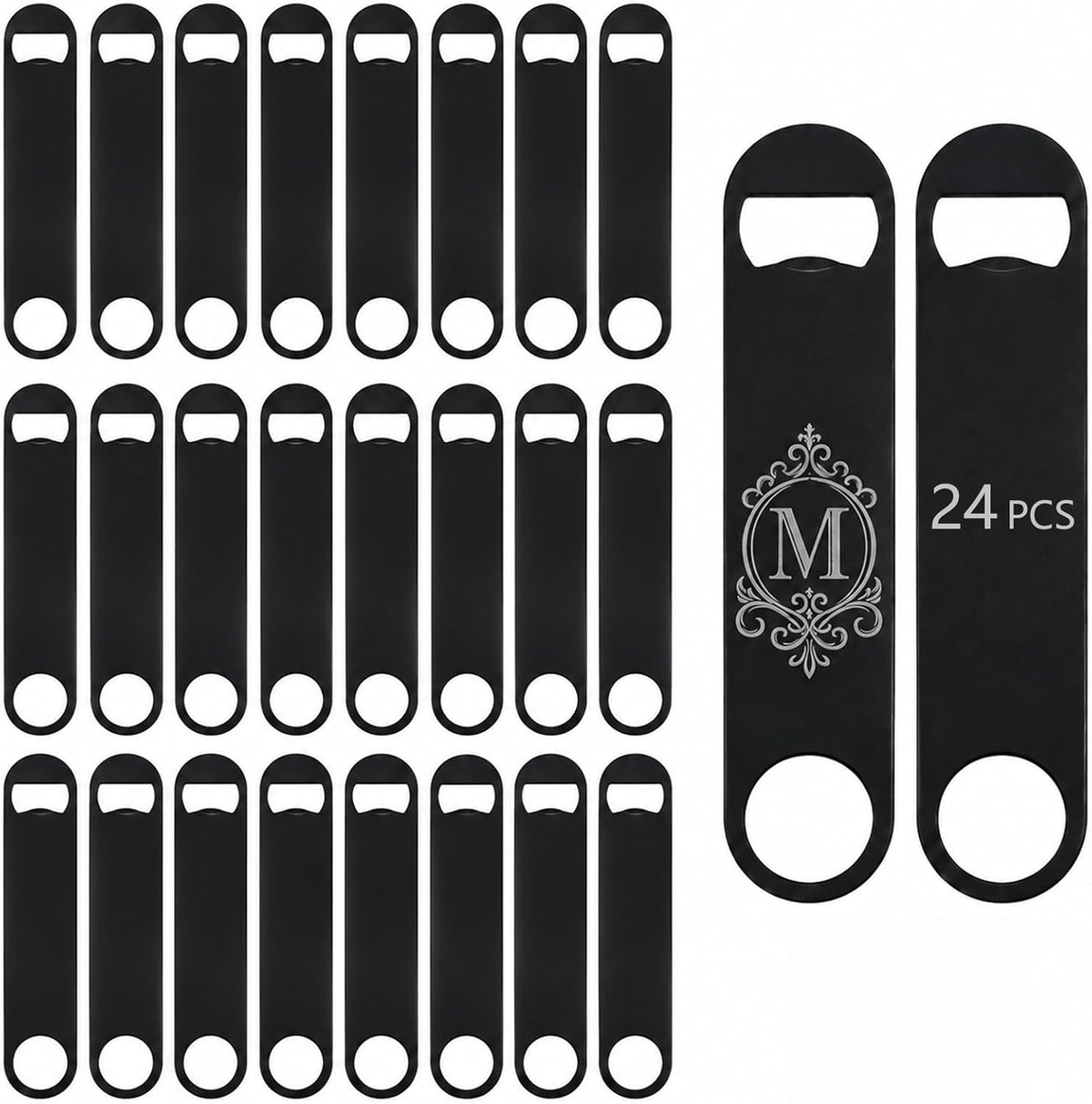 Sublimation Blank Bottle Opener,White Stainless Steel Beer Opener,Credit Card Size, 2.09x3.35 Inch,Perfect Presents for Christmas,Wedding, Father's Day,Suitable for Bar,Kitchen, Restaurant