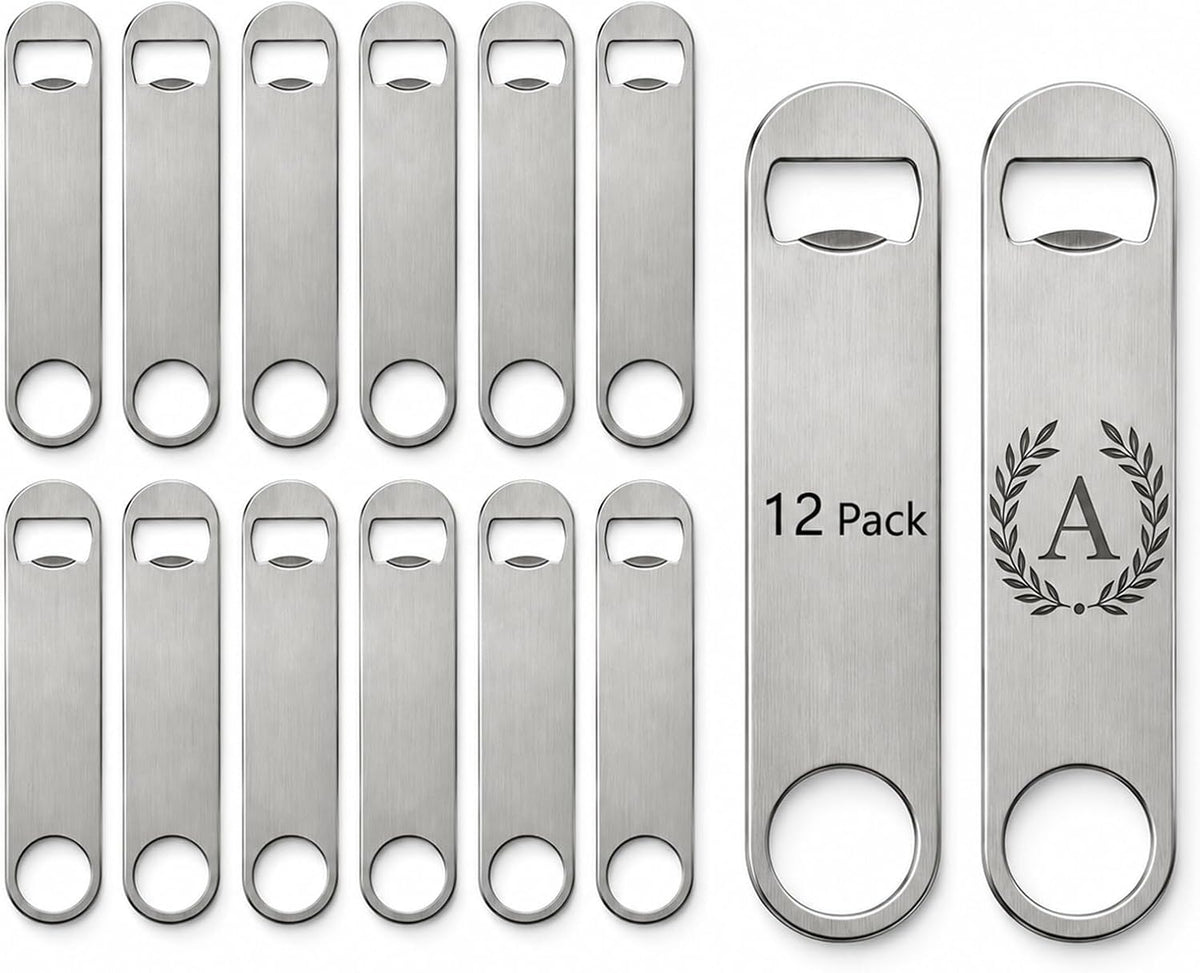 Sublimation Blank Bottle Opener,White Stainless Steel Beer Opener,Credit Card Size, 2.09x3.35 Inch,Perfect Presents for Christmas,Wedding, Father's Day,Suitable for Bar,Kitchen, Restaurant