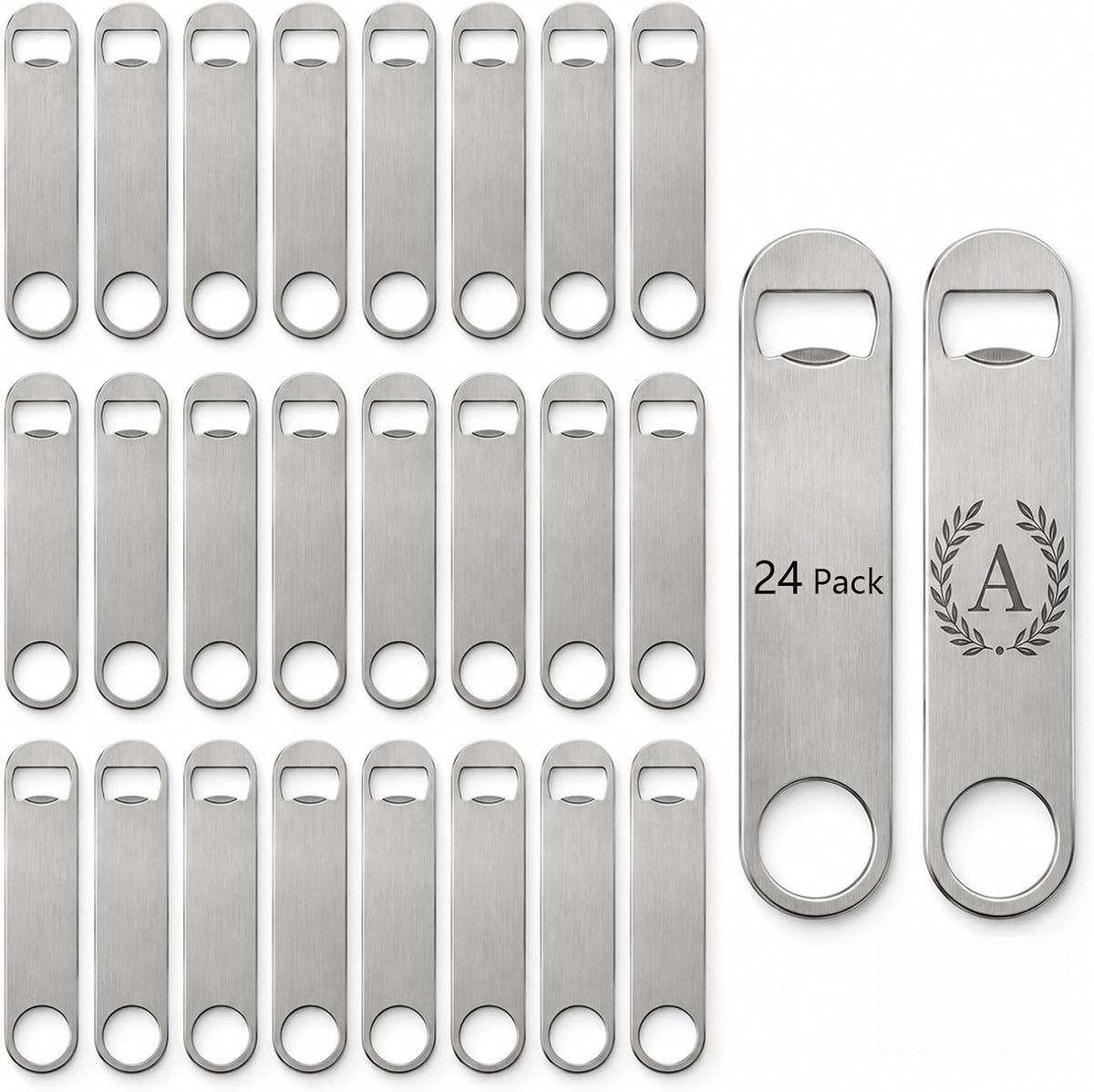 Sublimation Blank Bottle Opener,White Stainless Steel Beer Opener,Credit Card Size, 2.09x3.35 Inch,Perfect Presents for Christmas,Wedding, Father's Day,Suitable for Bar,Kitchen, Restaurant