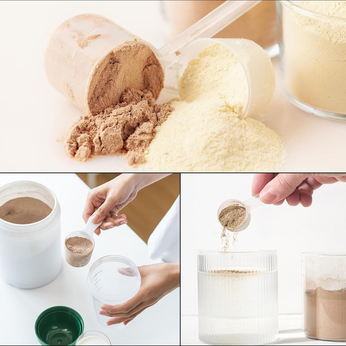 20Pcs Teaspoon Micro Scoops 0.5g Mini Powder Scoops Mini Measuring Spoons for Measuring Cosmetics Powders Coffee, White