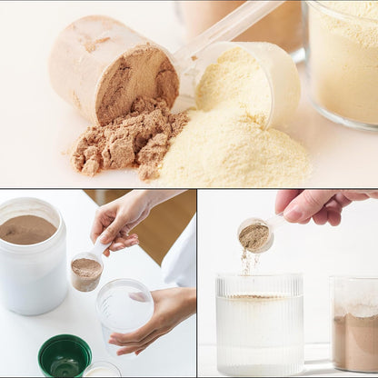 20Pcs Teaspoon Micro Scoops 0.5g Mini Powder Scoops Mini Measuring Spoons for Measuring Cosmetics Powders Coffee, White