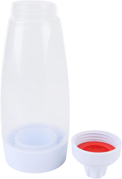 Effortless Pancake Batter Dispenser | 1000ML Squeeze Shaker with Mixing Ball & Wire Whisk | No Lump, Non Stick | Ideal for Crepes, Waffles & Baking